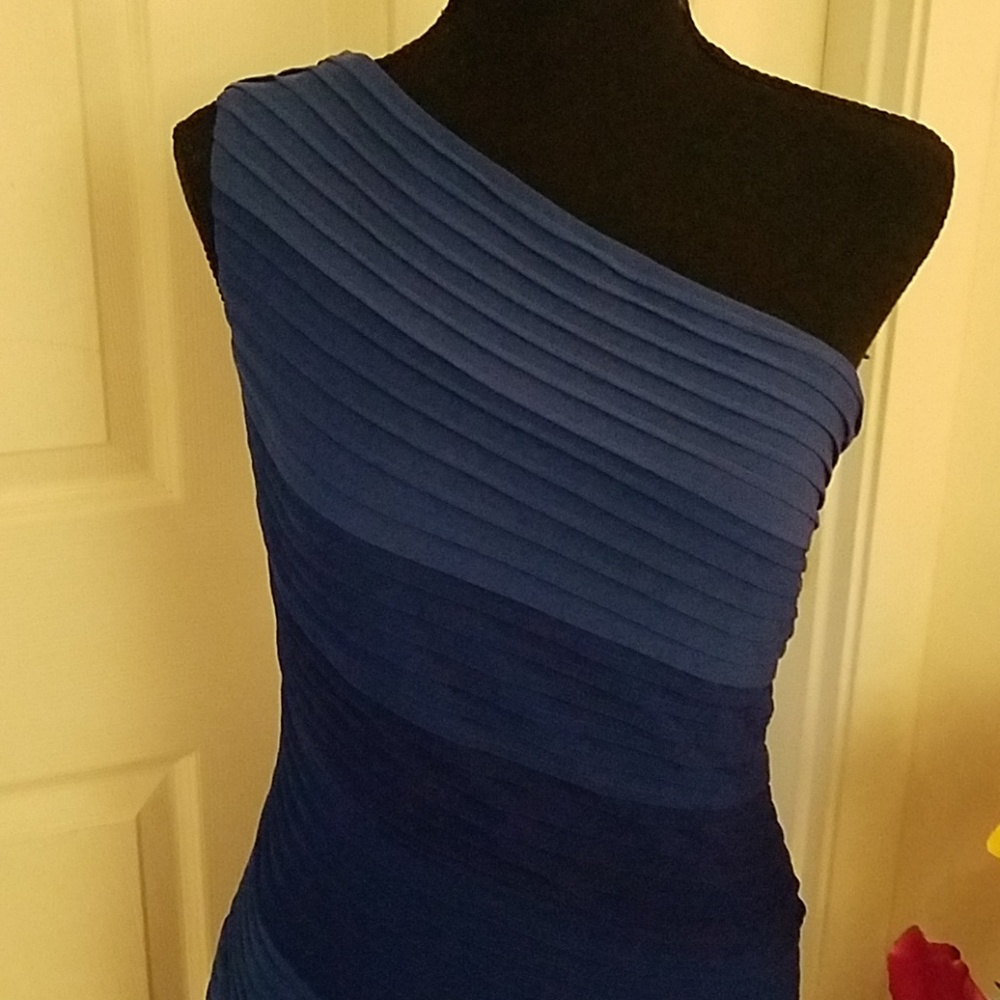 Tadashi Shoji One Shoulder Cocktail Dress Sz Small